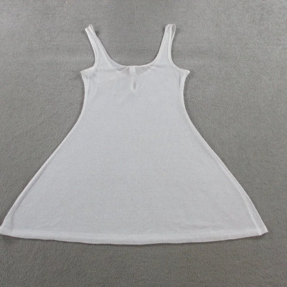 SKIMS Sheer Cotton Lace Mini Slip Dress White Snow Womens XS Extra Small NWT NEW - Picture 4 of 9